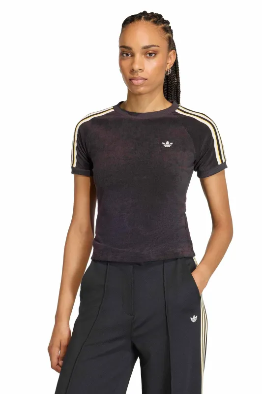 Terry Towel Cali T-Shirt Black sold by Karen Walker