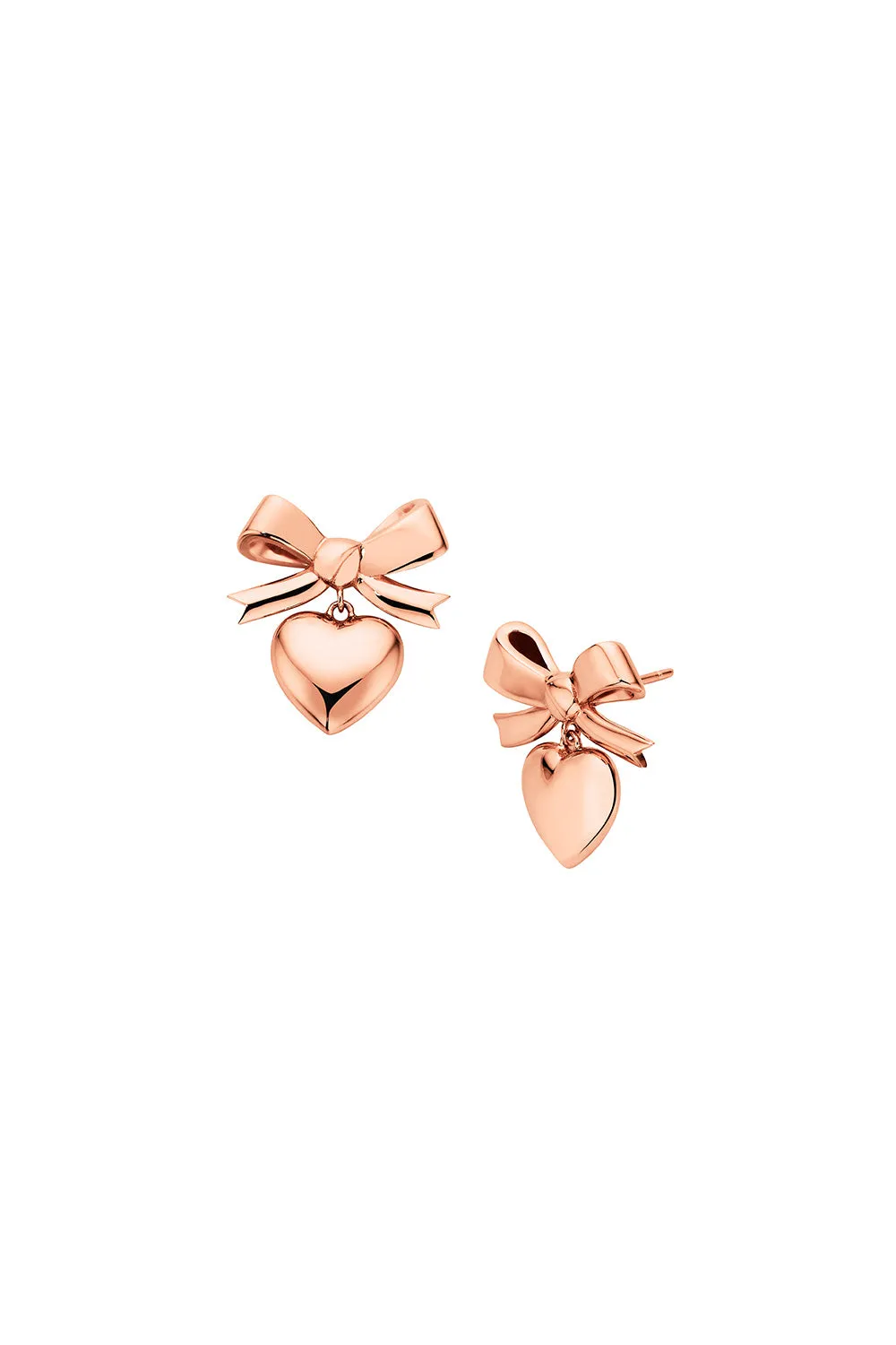 Superlove Bow Earrings Rose Gold sold by Karen Walker