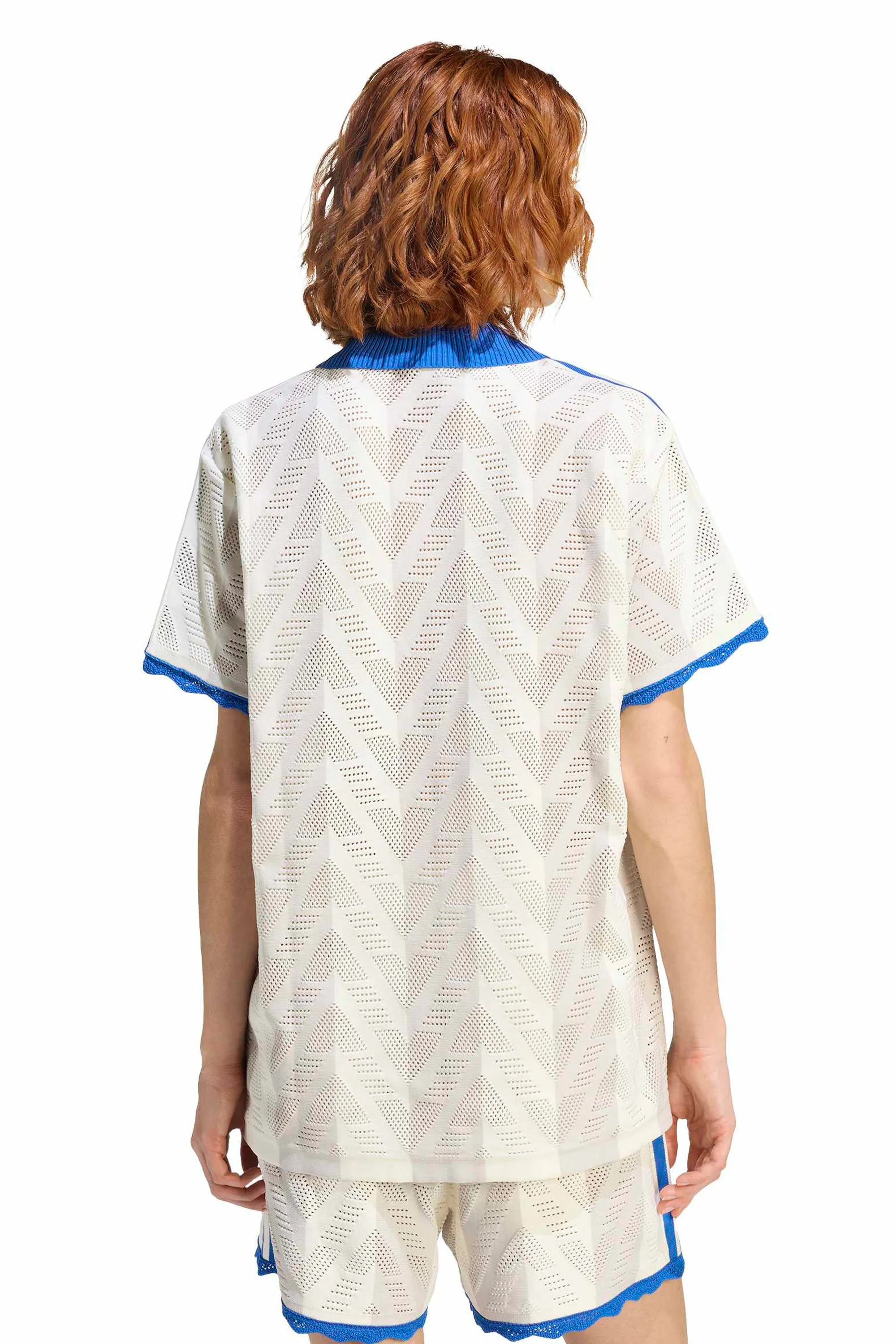 Short-Sleeve Polo Tee Off White/Chalk Pearl sold by Karen Walker product image thumbnail 2