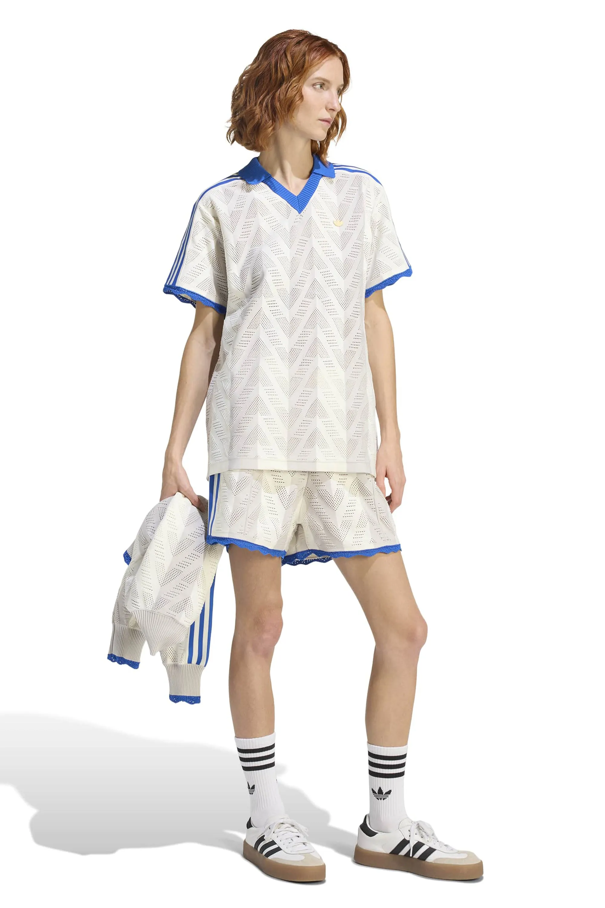 Short-Sleeve Polo Tee Off White/Chalk Pearl sold by Karen Walker product image thumbnail 3