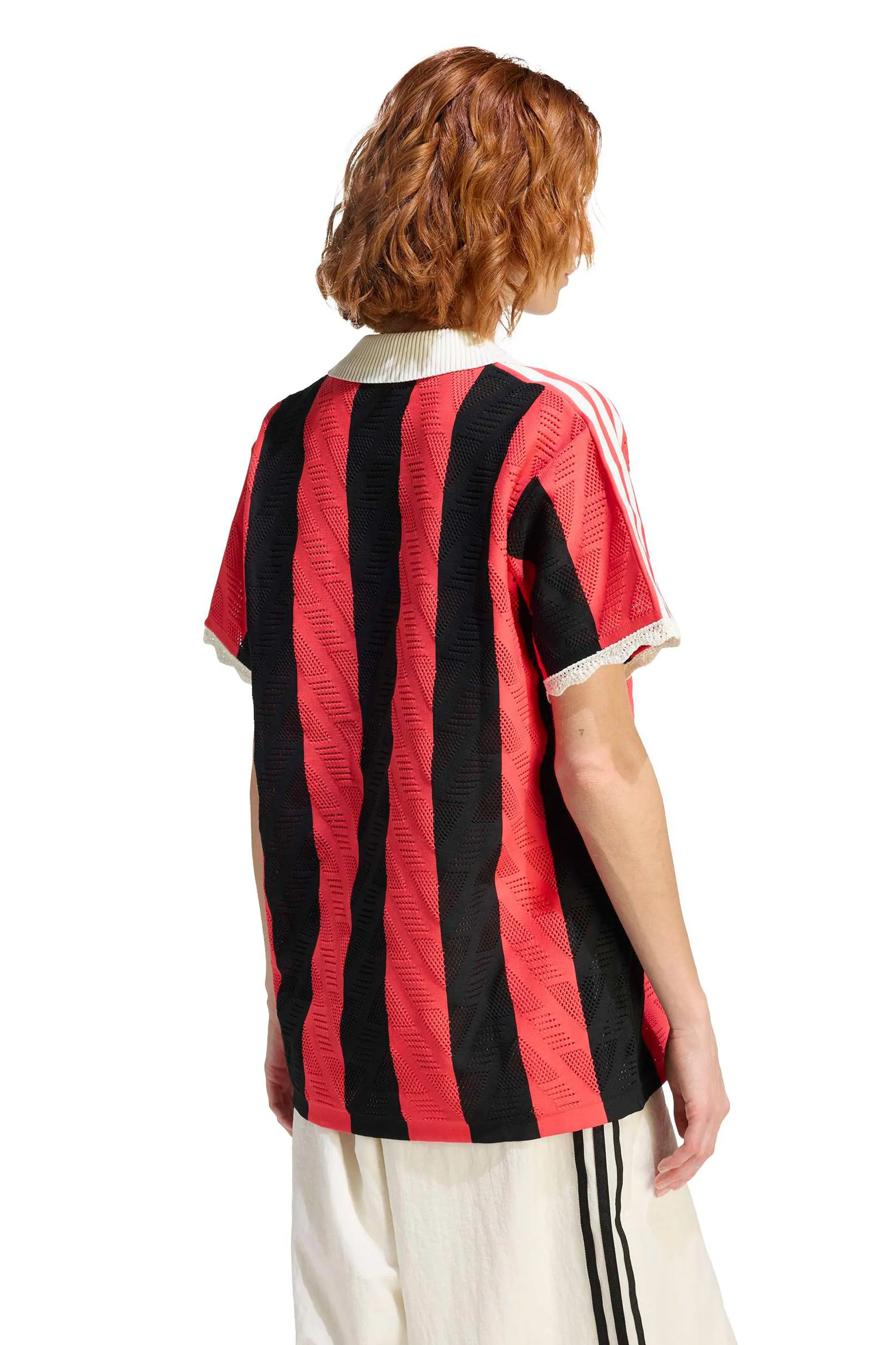 Short-Sleeve Polo Tee Black/Semi Lucid Red sold by Karen Walker product image thumbnail 2