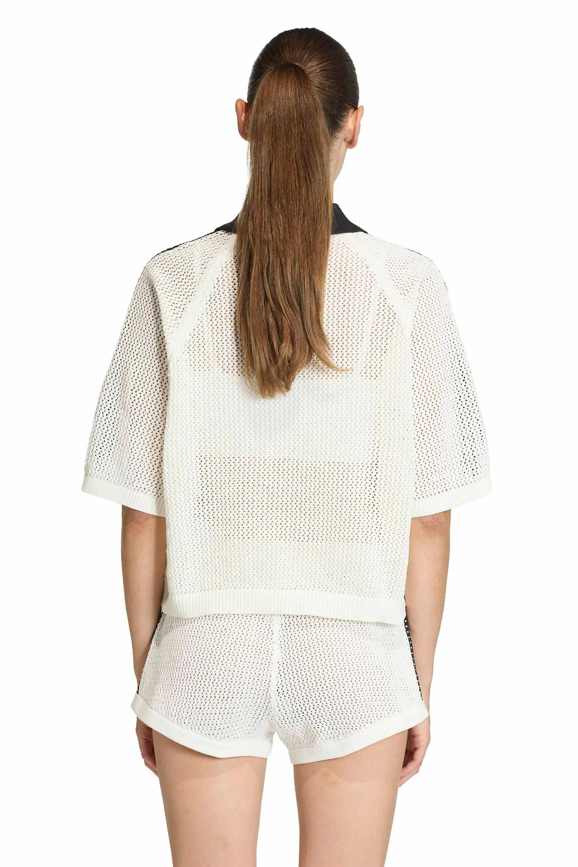 Knitted Crochet Polo Off White sold by Karen Walker product image thumbnail 2
