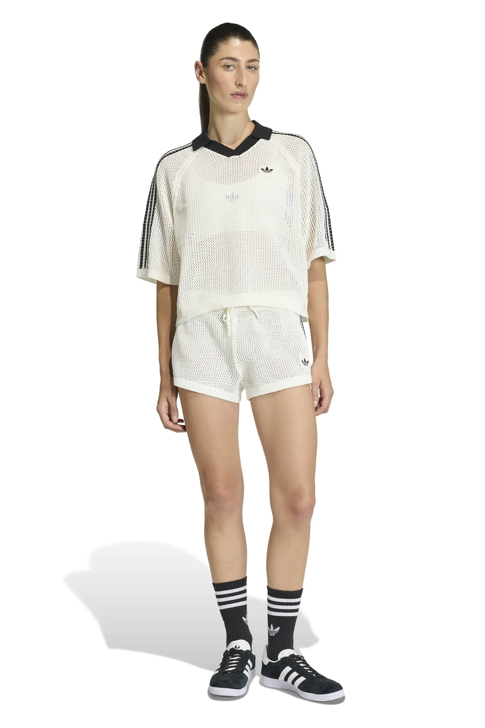 Knitted Crochet Polo Off White sold by Karen Walker product image thumbnail 3