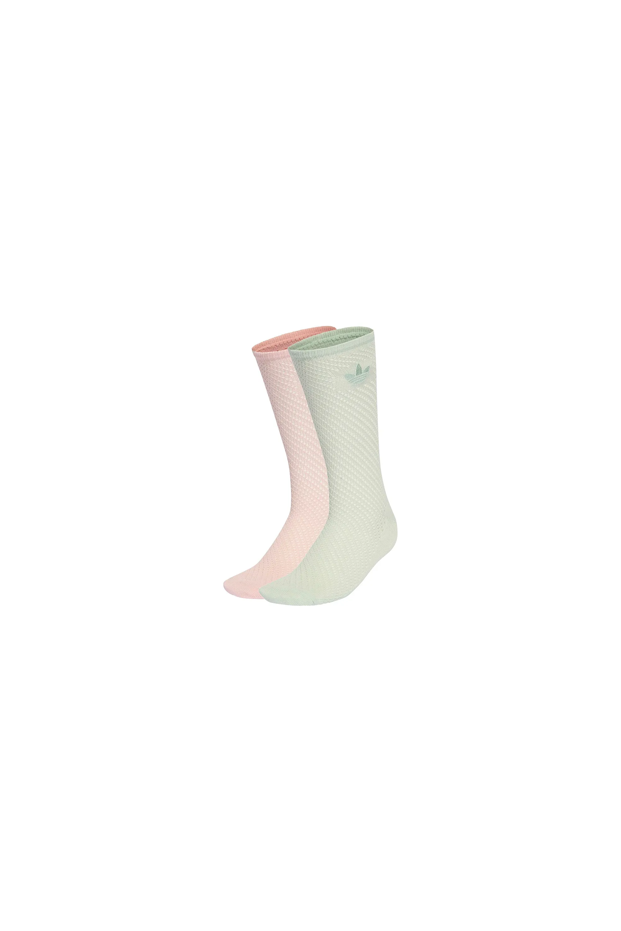 Crochet Crew Socks 2 Pack Sandy Pink/Linen Green sold by Karen Walker
