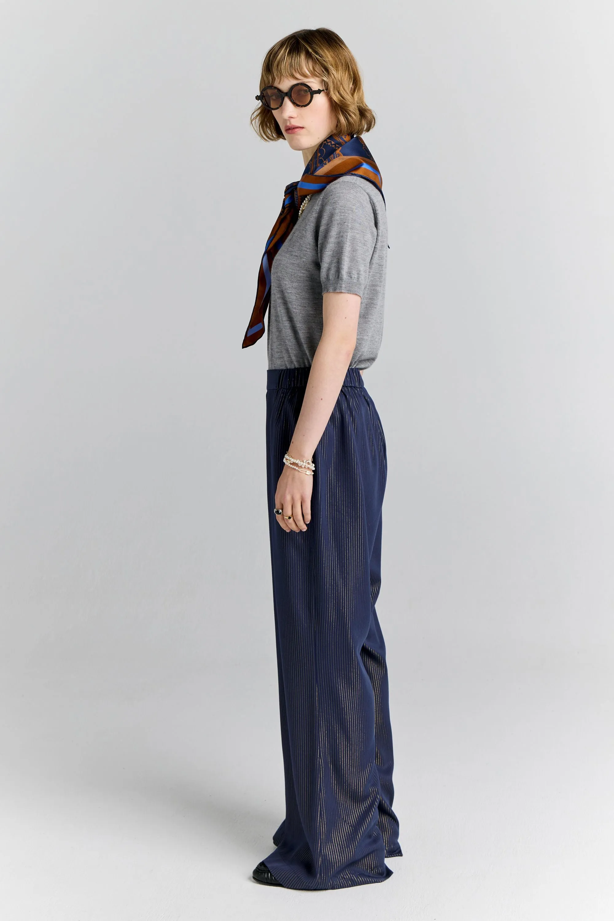 Palazzo Lounge Pants Navy sold by Karen Walker product image thumbnail 2