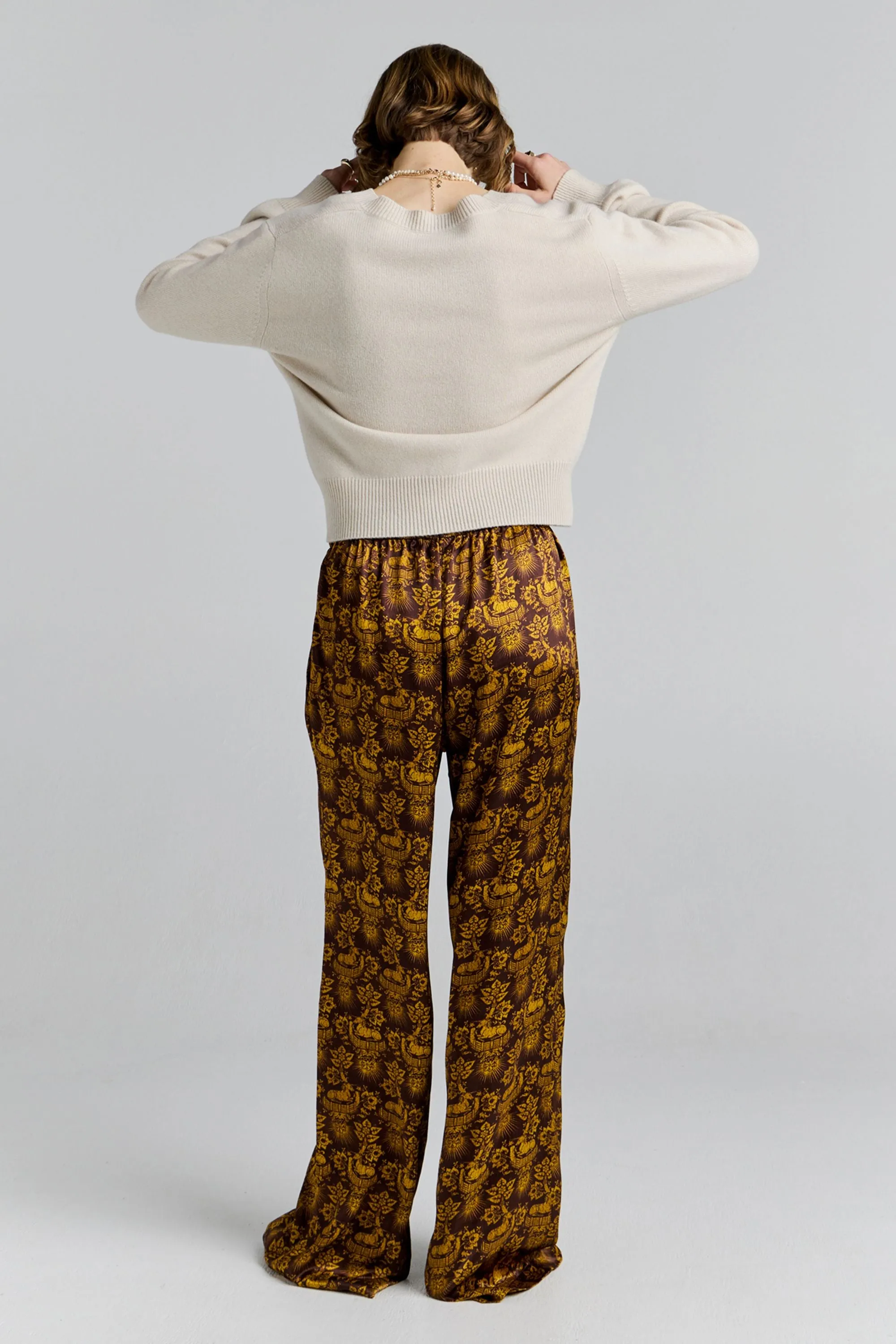 Palazzo Lounge Pants Chocolate Multi sold by Karen Walker product image thumbnail 3