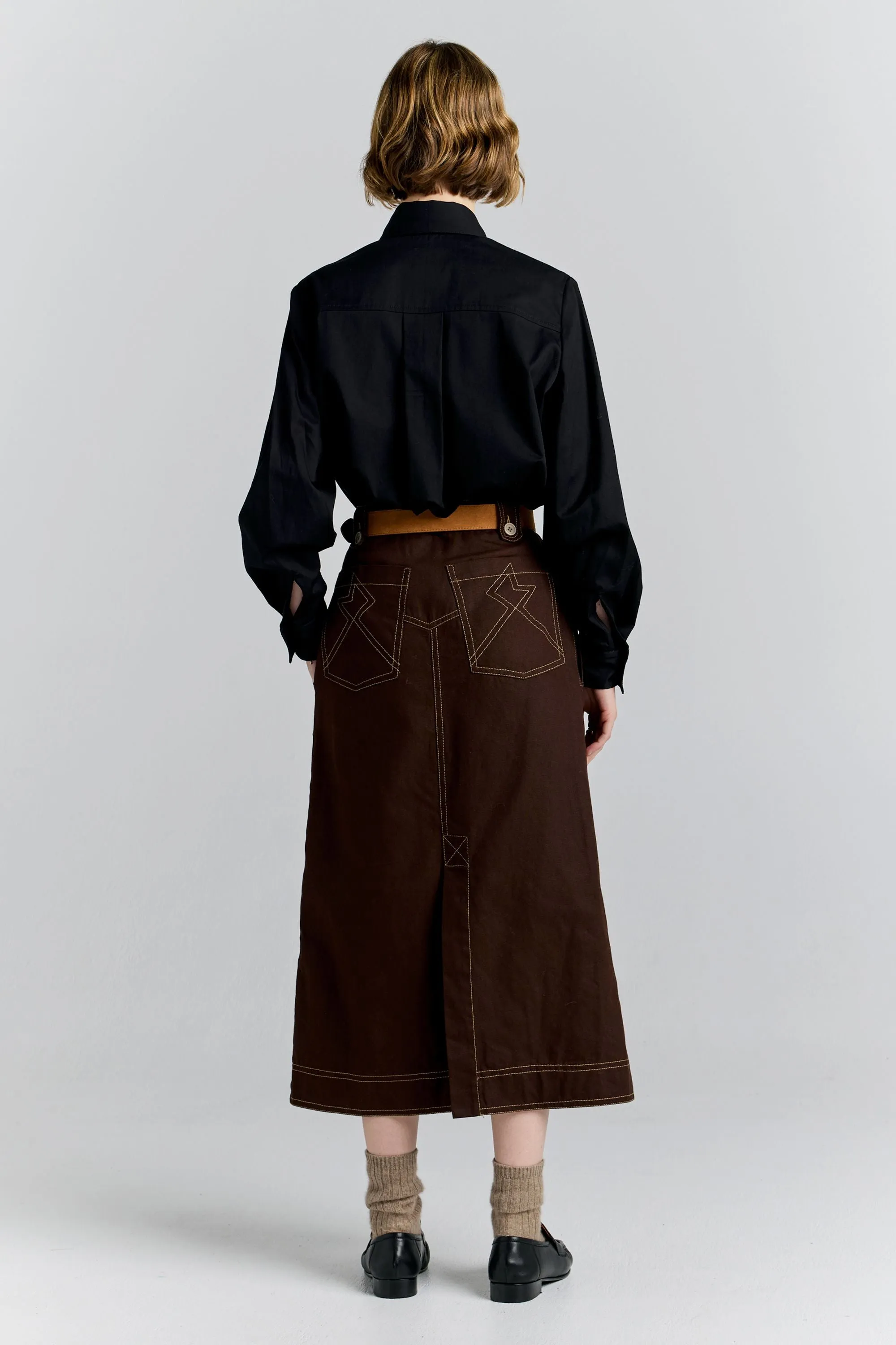 Wayfare Skirt Chocolate sold by Karen Walker product image thumbnail 3