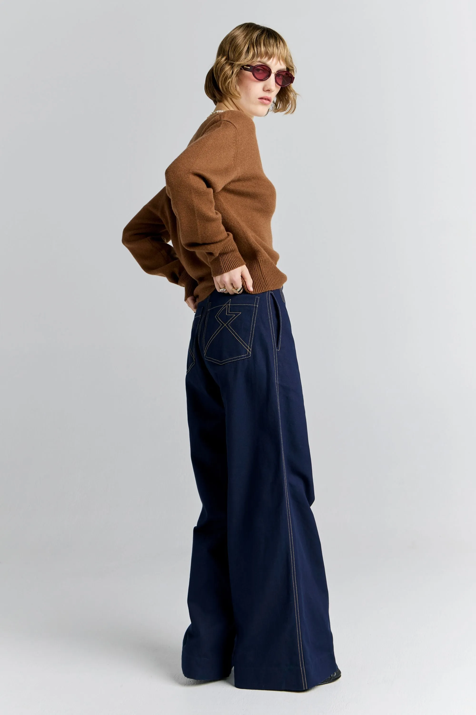 Chevalier Pants Navy sold by Karen Walker product image thumbnail 3