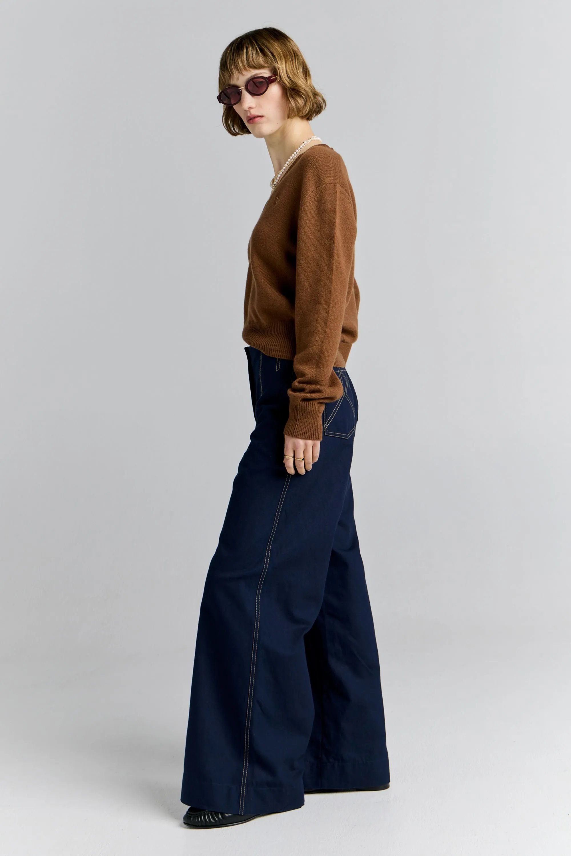 Chevalier Pants Navy sold by Karen Walker product image thumbnail 2