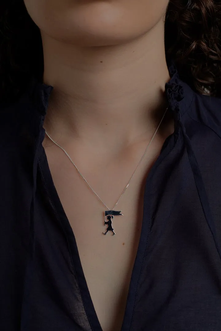 Marching Girl Love Necklace Silver sold by Karen Walker product image thumbnail 2