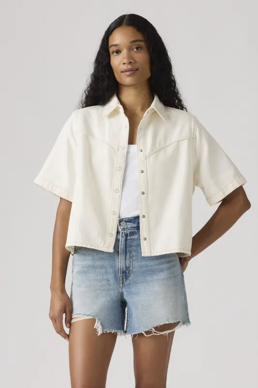 Logan Short Sleeve Denim Shirt Truth Slip sold by Karen Walker
