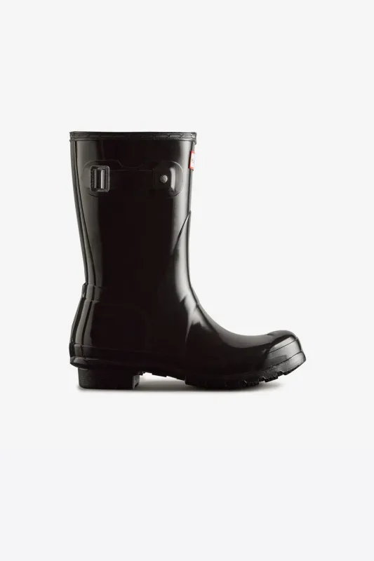 Short Gloss Boot Black made by Hunter