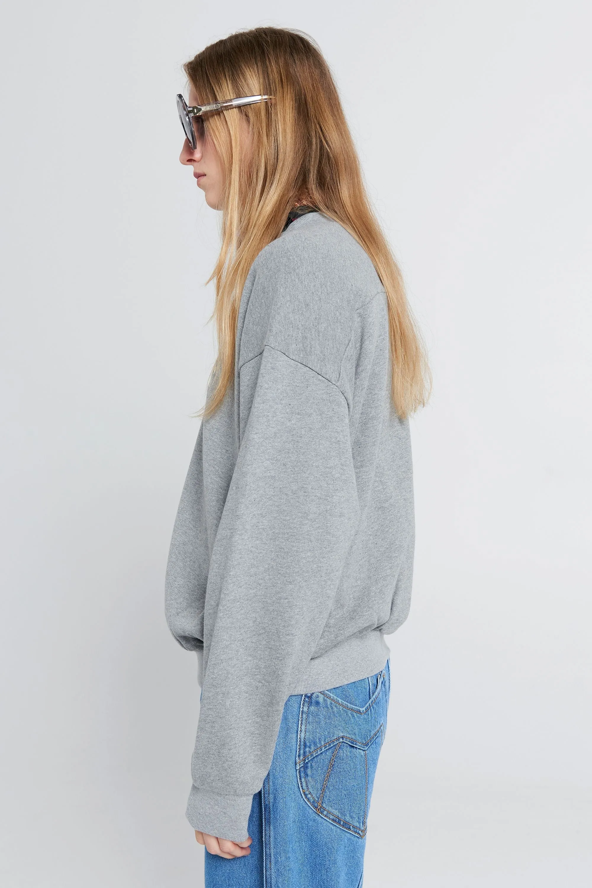 Runaway Girl Organic Cotton Crewneck Sweatshirt Grey Marle sold by Karen Walker product image thumbnail 2