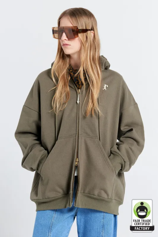 Oversized Hoodie Hunter Green made by Karen Walker