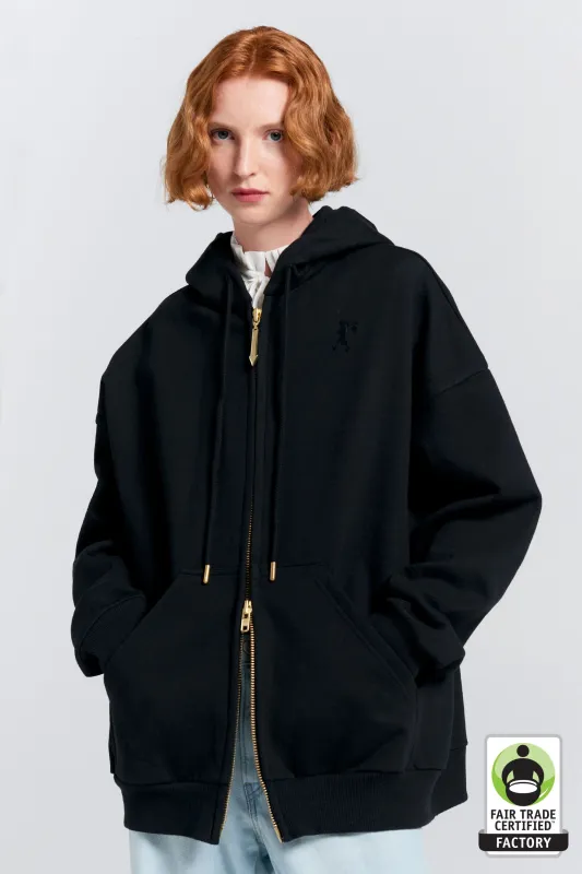 Oversized Hoodie Black made by Karen Walker