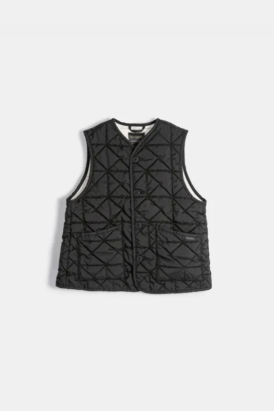 Washed Button Front Thornham Sable Black made by Lavenham