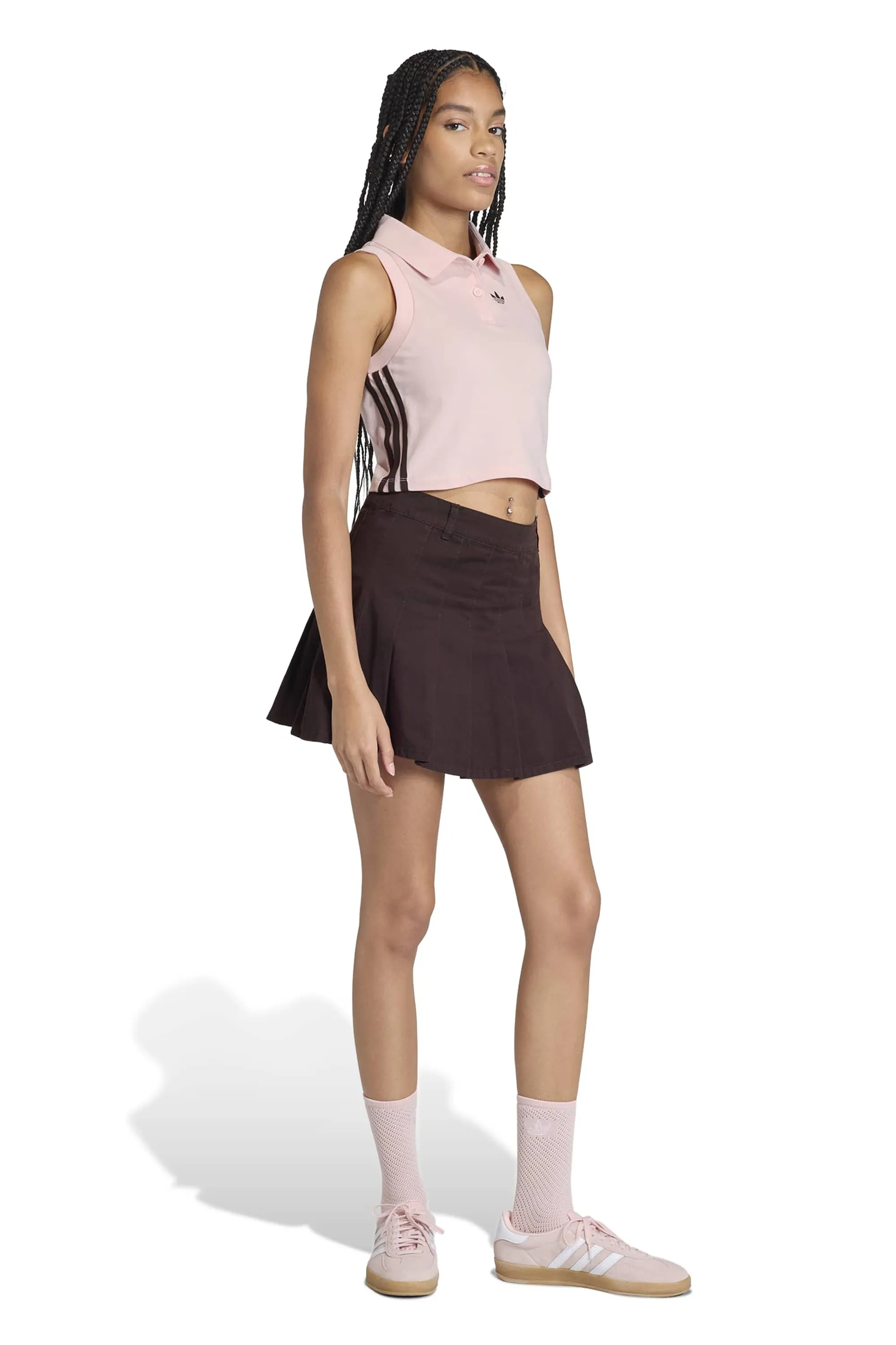 Twill Pleated Skirt Aurora Coffee sold by Karen Walker product image thumbnail 3