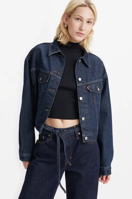 Shrunken '90s Trucker Jacket Remember Together Blue made by Levi's