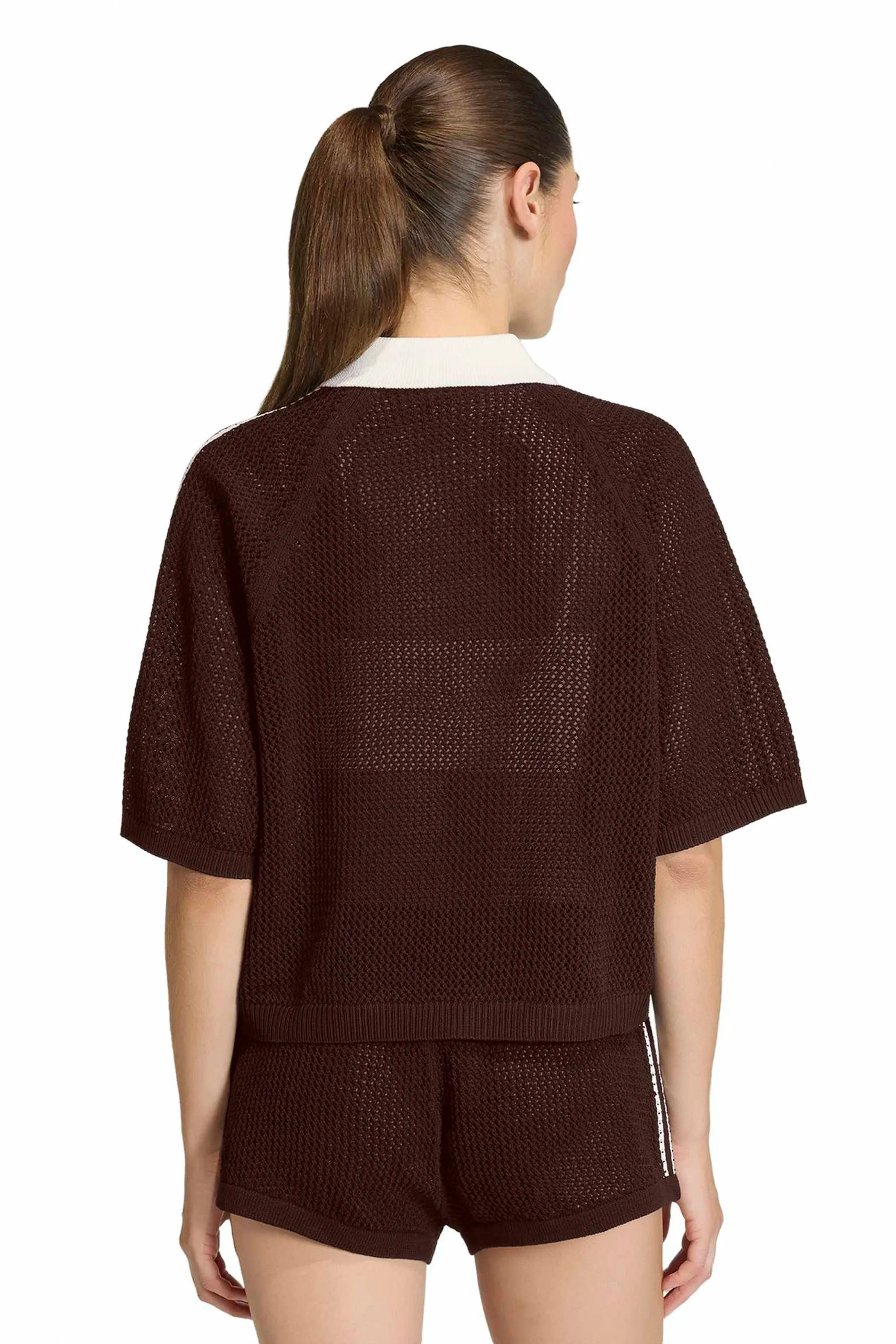 Knitted Crochet Shirt Aurora Coffee sold by Karen Walker product image thumbnail 2