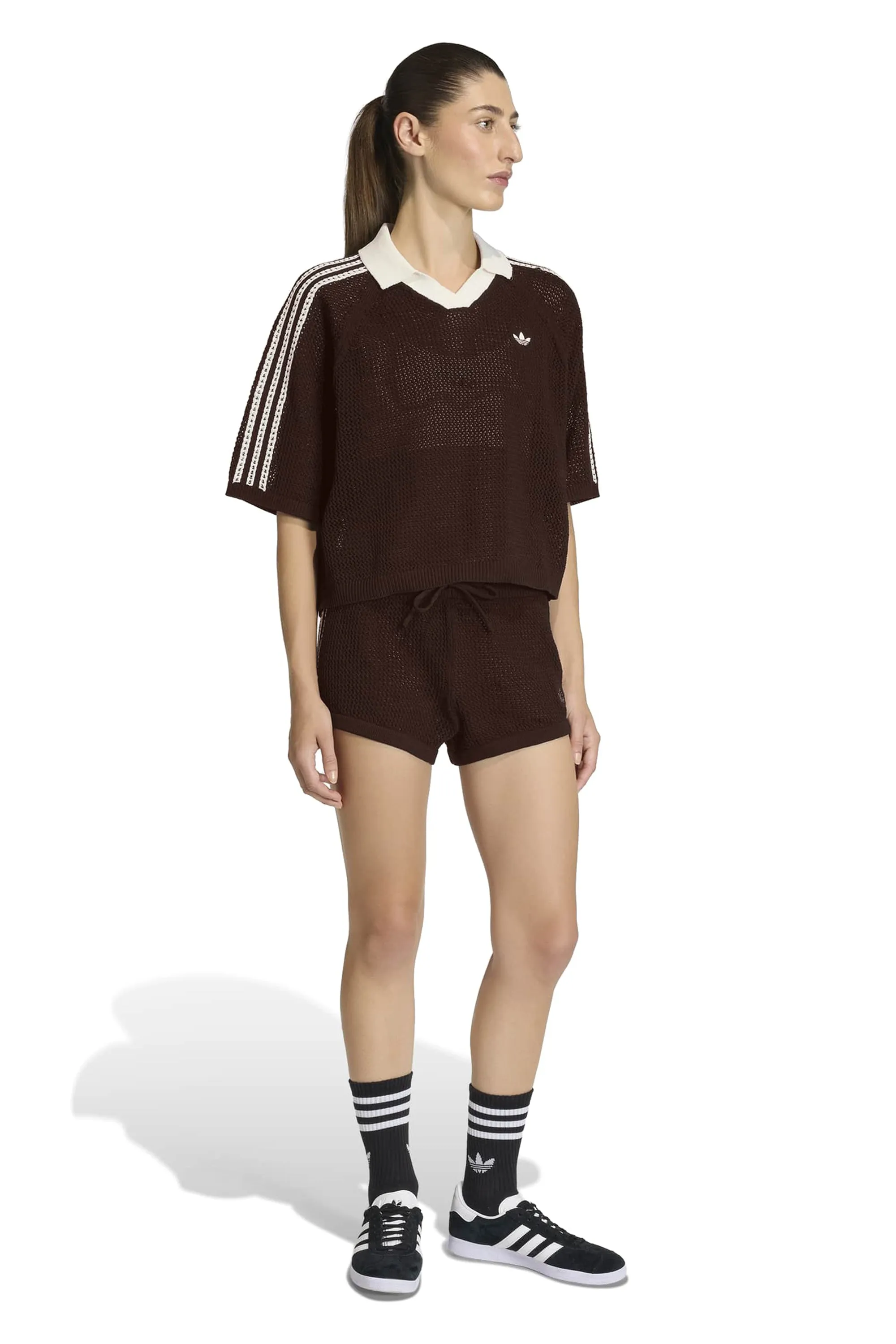 Knitted Crochet Shirt Aurora Coffee sold by Karen Walker product image thumbnail 3