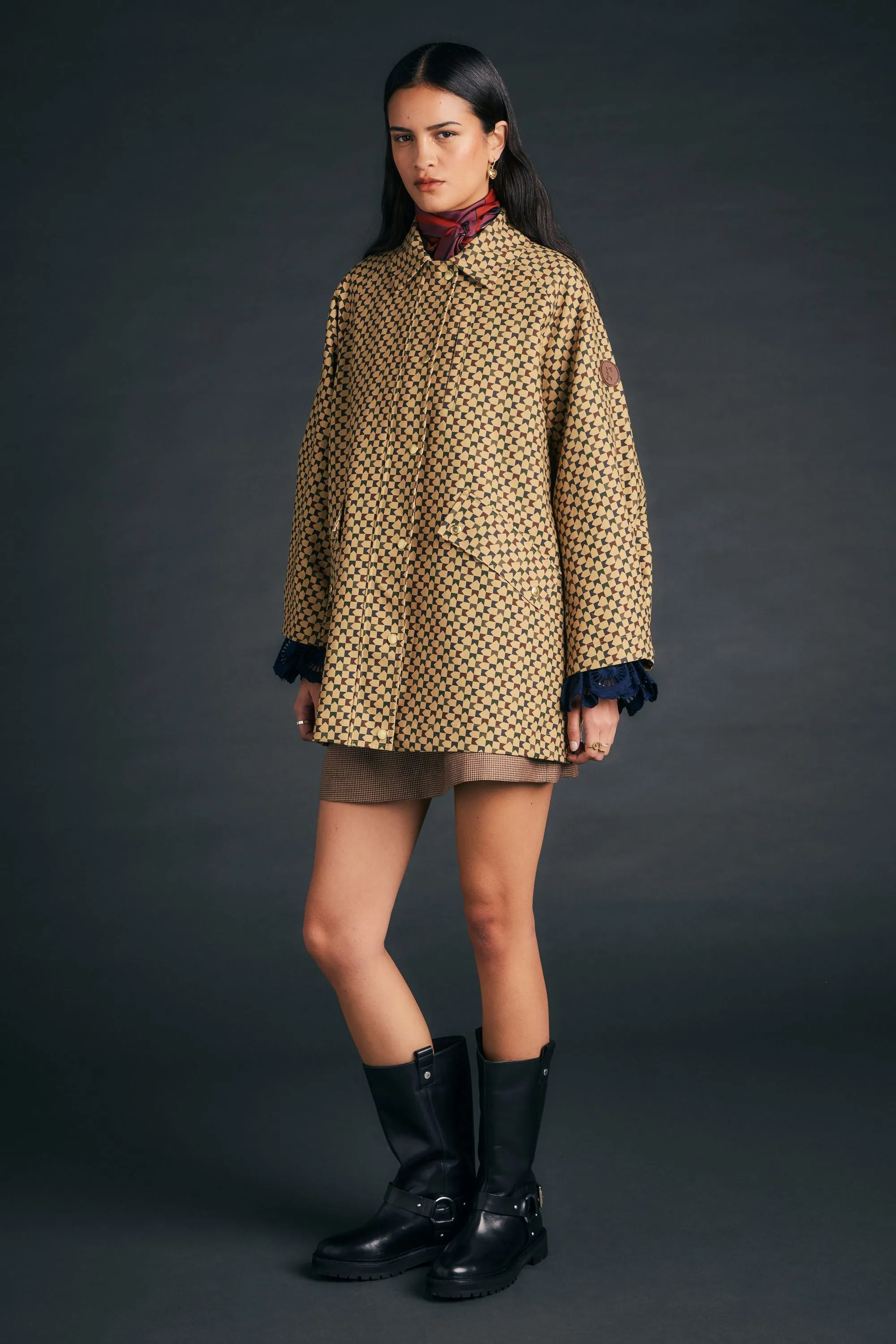 Tiller Jacket Tan Multi sold by Karen Walker