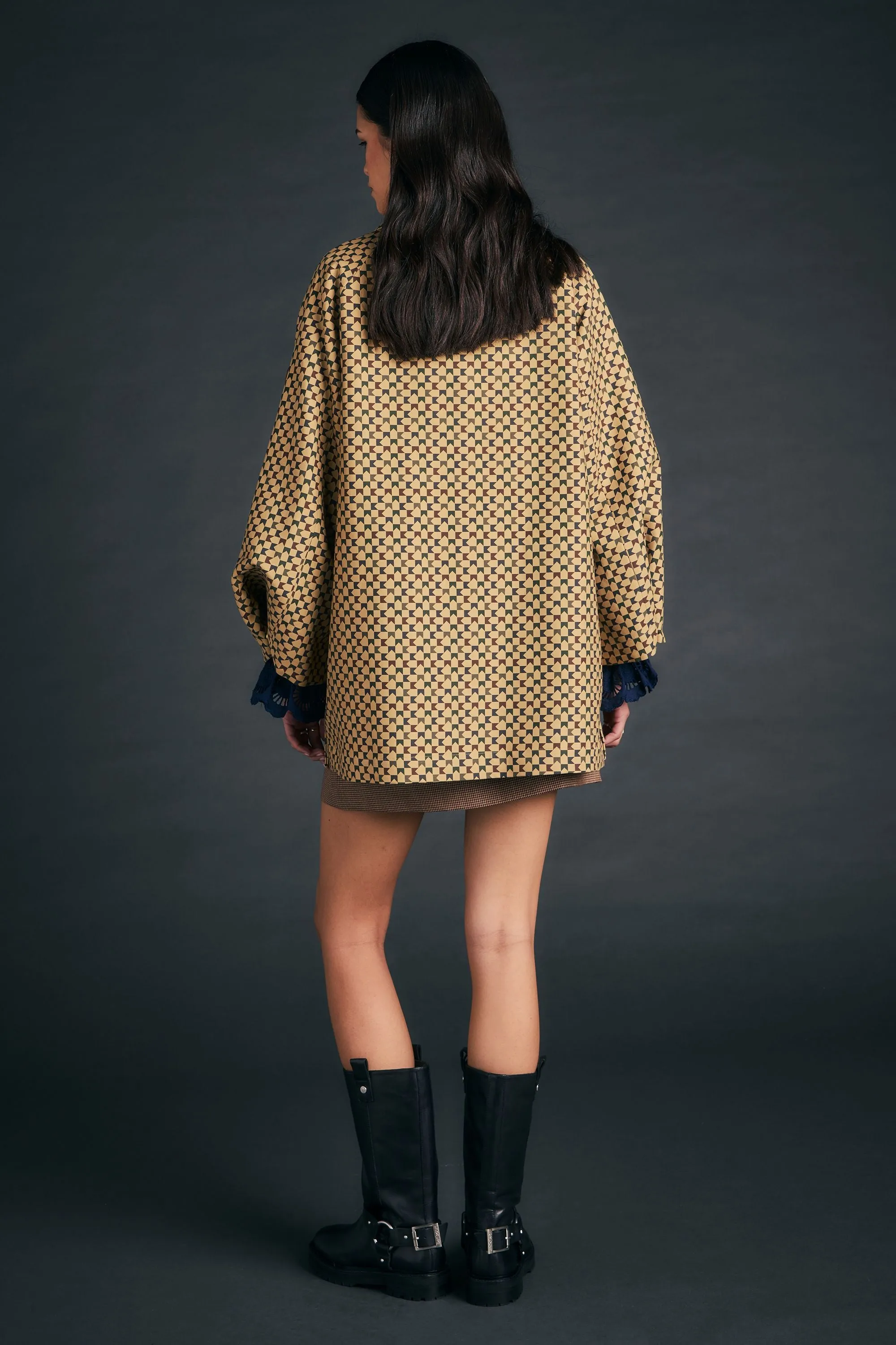 Tiller Jacket Tan Multi sold by Karen Walker product image thumbnail 2