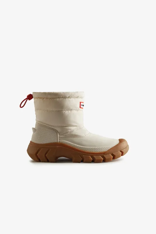Intrepid Short Snow Boot White Willow/Gum made by Hunter