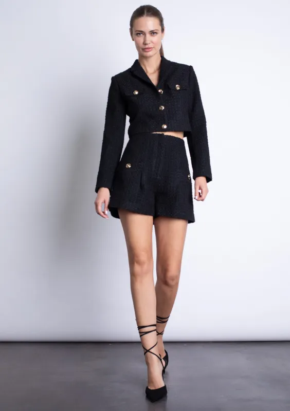 Julia Tweed Shorts sold by Karina Grimaldi