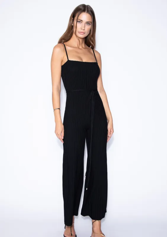 SIDNEY KNIT JUMPSUIT - BLACK sold by Karina Grimaldi
