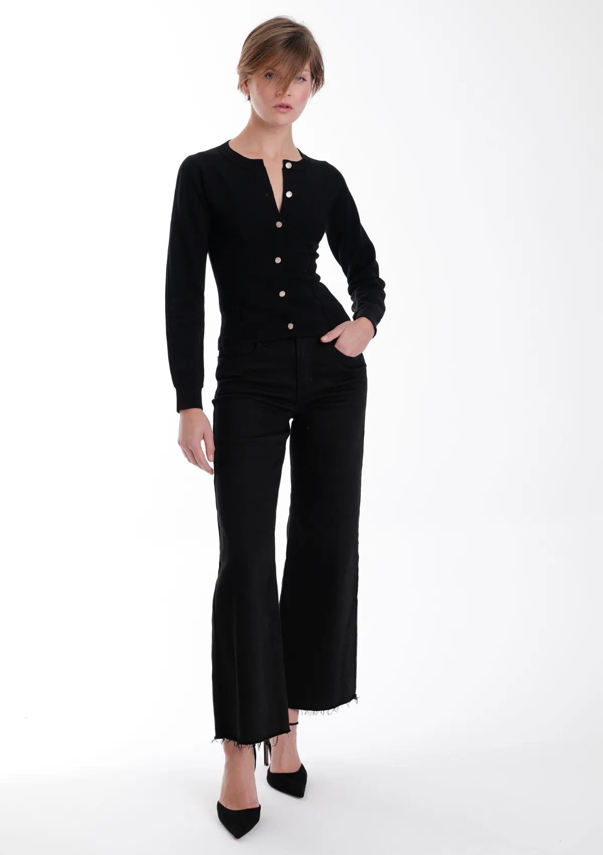 Cristina Knit Cardigan sold by Karina Grimaldi