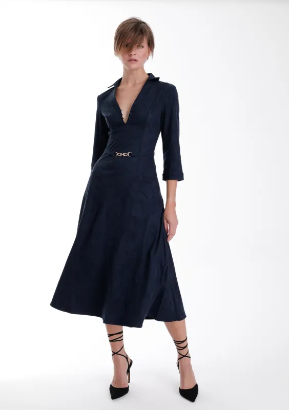 Victoria Suede Dress sold by Karina Grimaldi