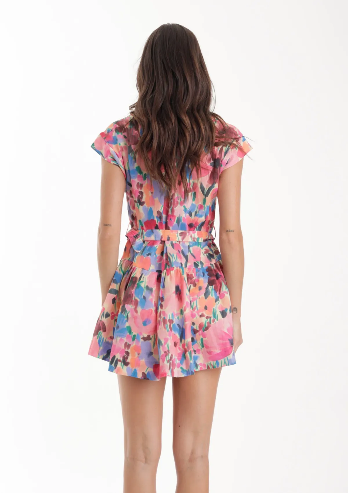 Zelie Print Mini Dress sold by Karina Grimaldi product image thumbnail 3
