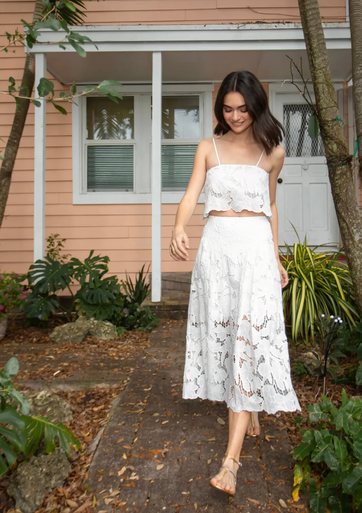 Artemisa Lace Skirt - White sold by Karina Grimaldi product image thumbnail 2