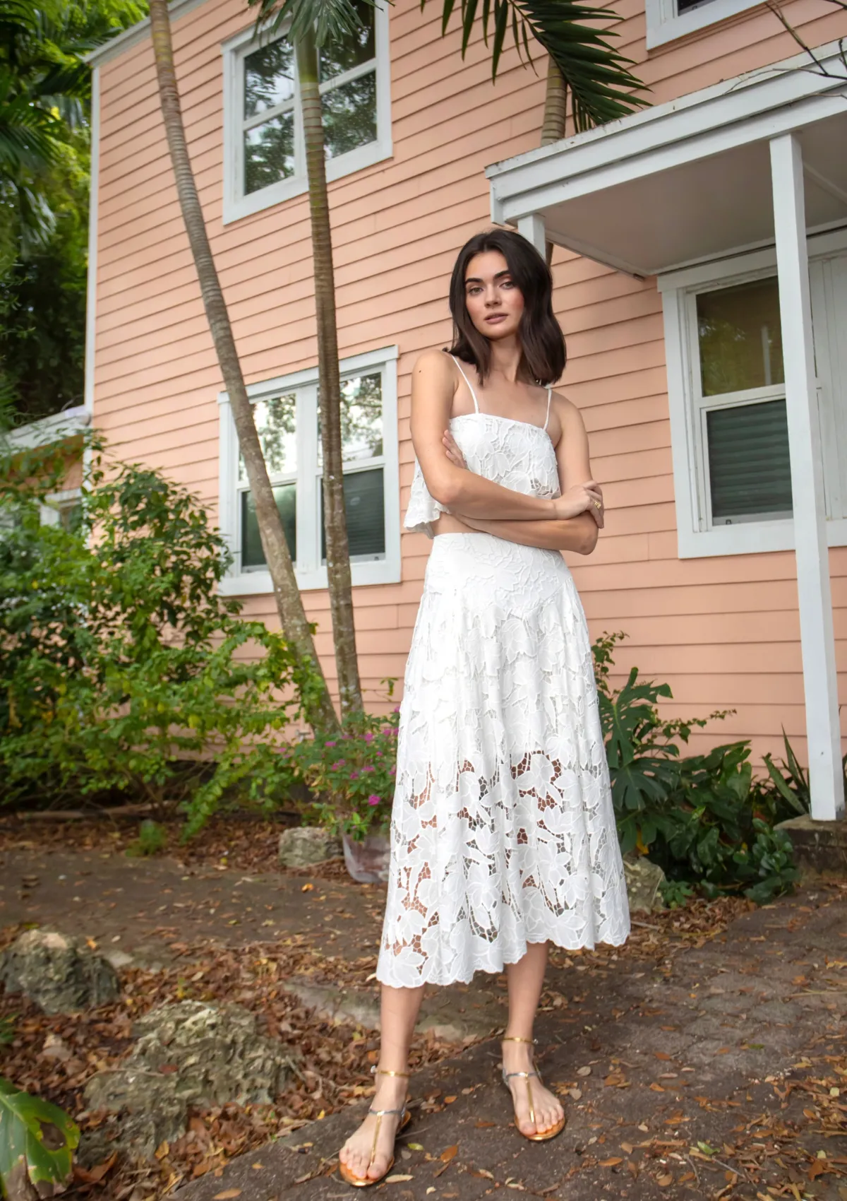Artemisa Lace Skirt - White sold by Karina Grimaldi product image thumbnail 3