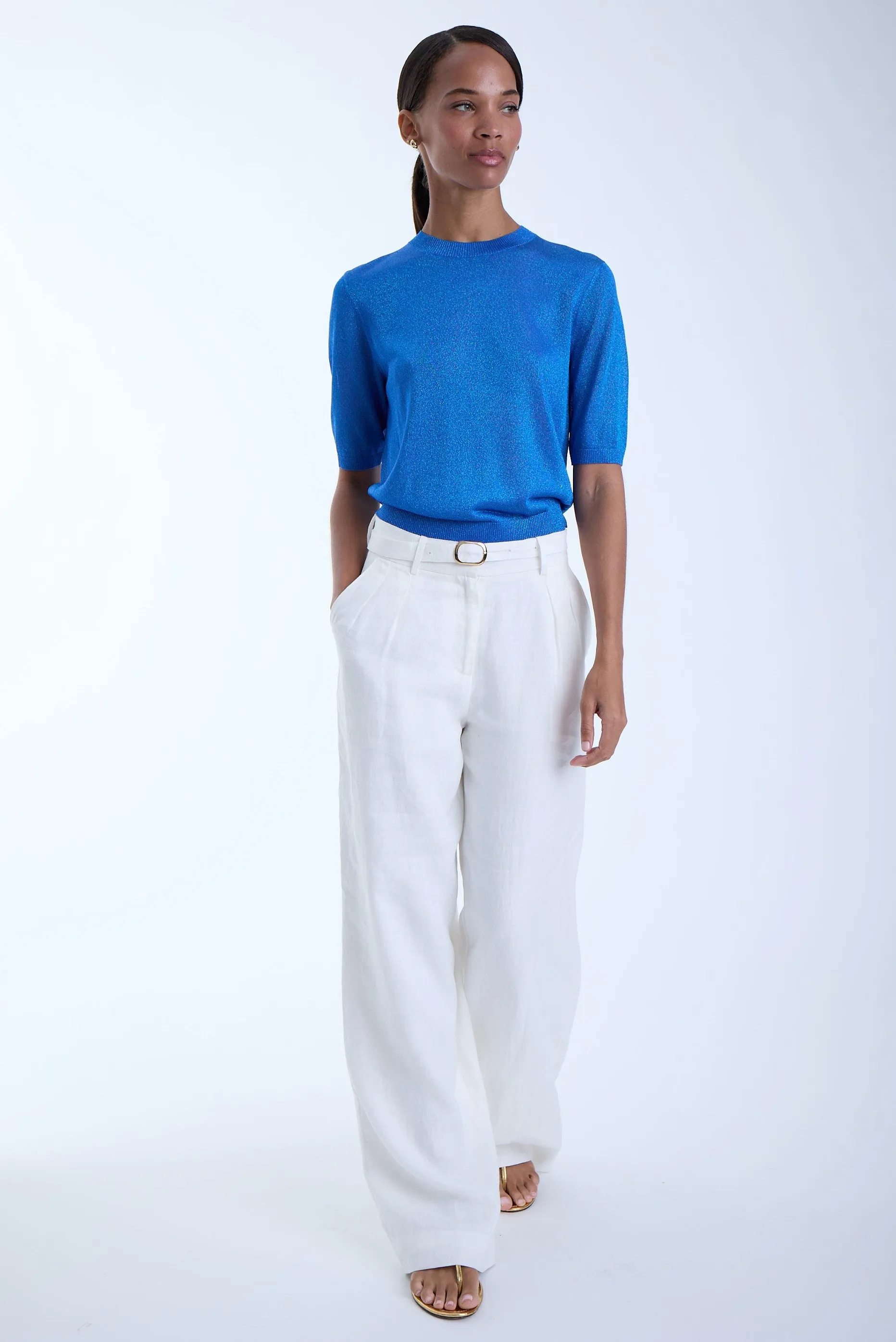 Lily Knit Metallic Top sold by Karina Grimaldi