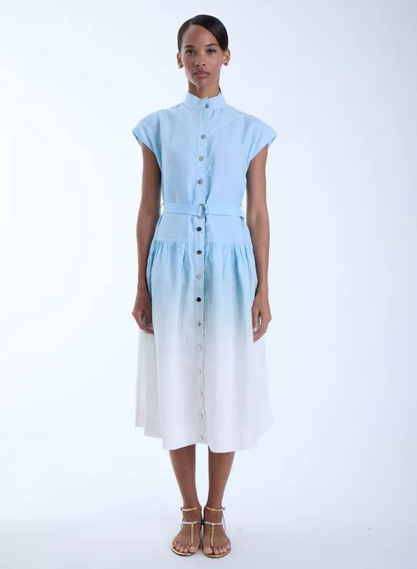 Zelie Ombre Midi Dress made by Karina Grimaldi