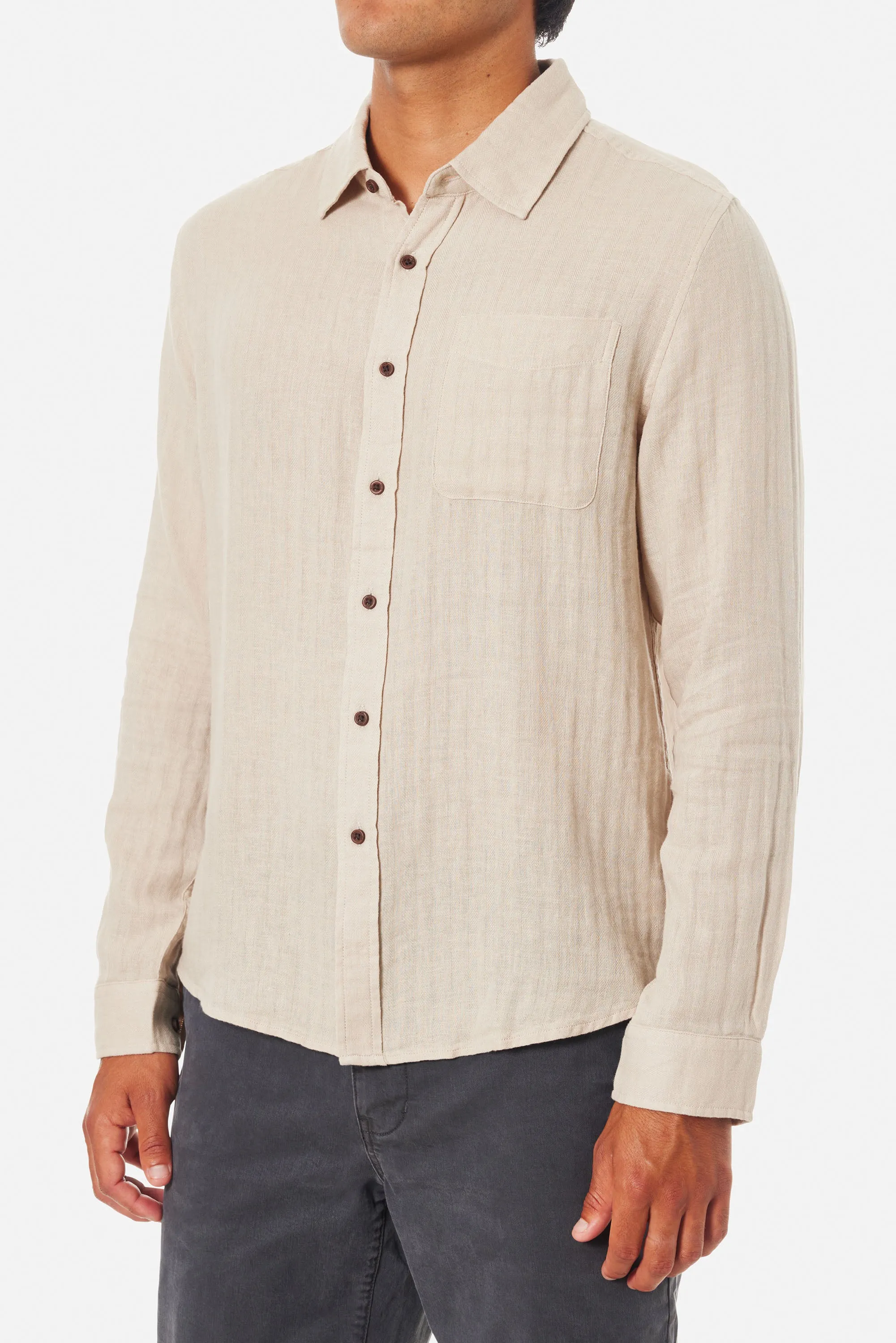 ALAN SOLID LONG SLEEVE SHIRT sold by Katin product image thumbnail 3