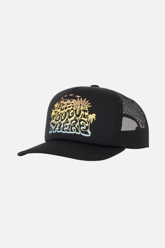 超美品Kith Lace Poly Foam Nolan Trucker Hat Kith Lace Poly Foam Nolan Trucker Hat - Nocturnal