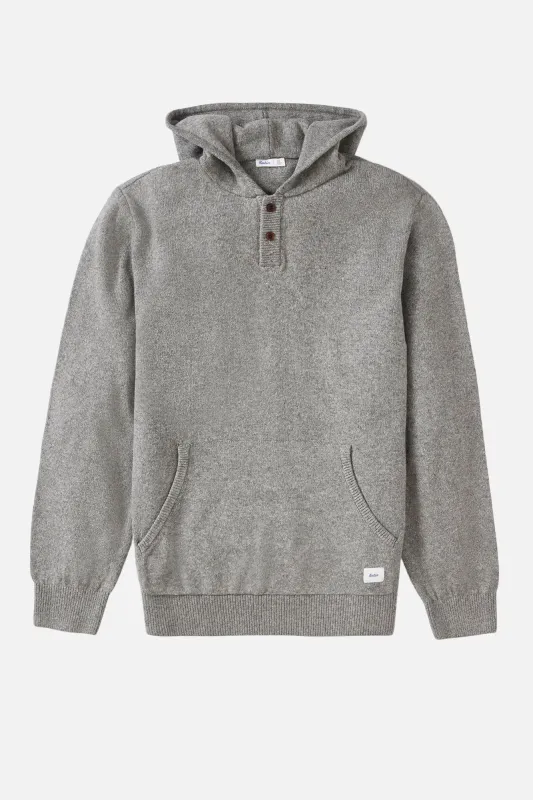 HAYES HOODED HENLEY SWEATER sold by Katin