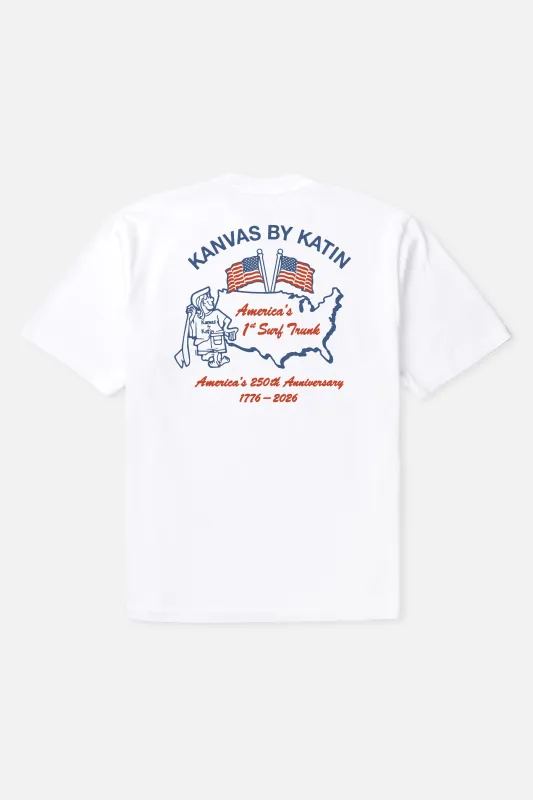STATES BOX FIT TEE made by Katin