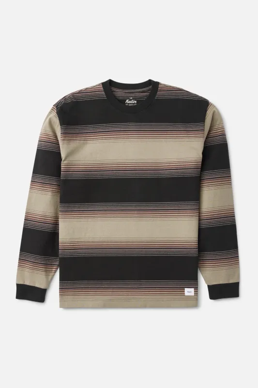 SUNSET BOX FIT LS TEE made by Katin