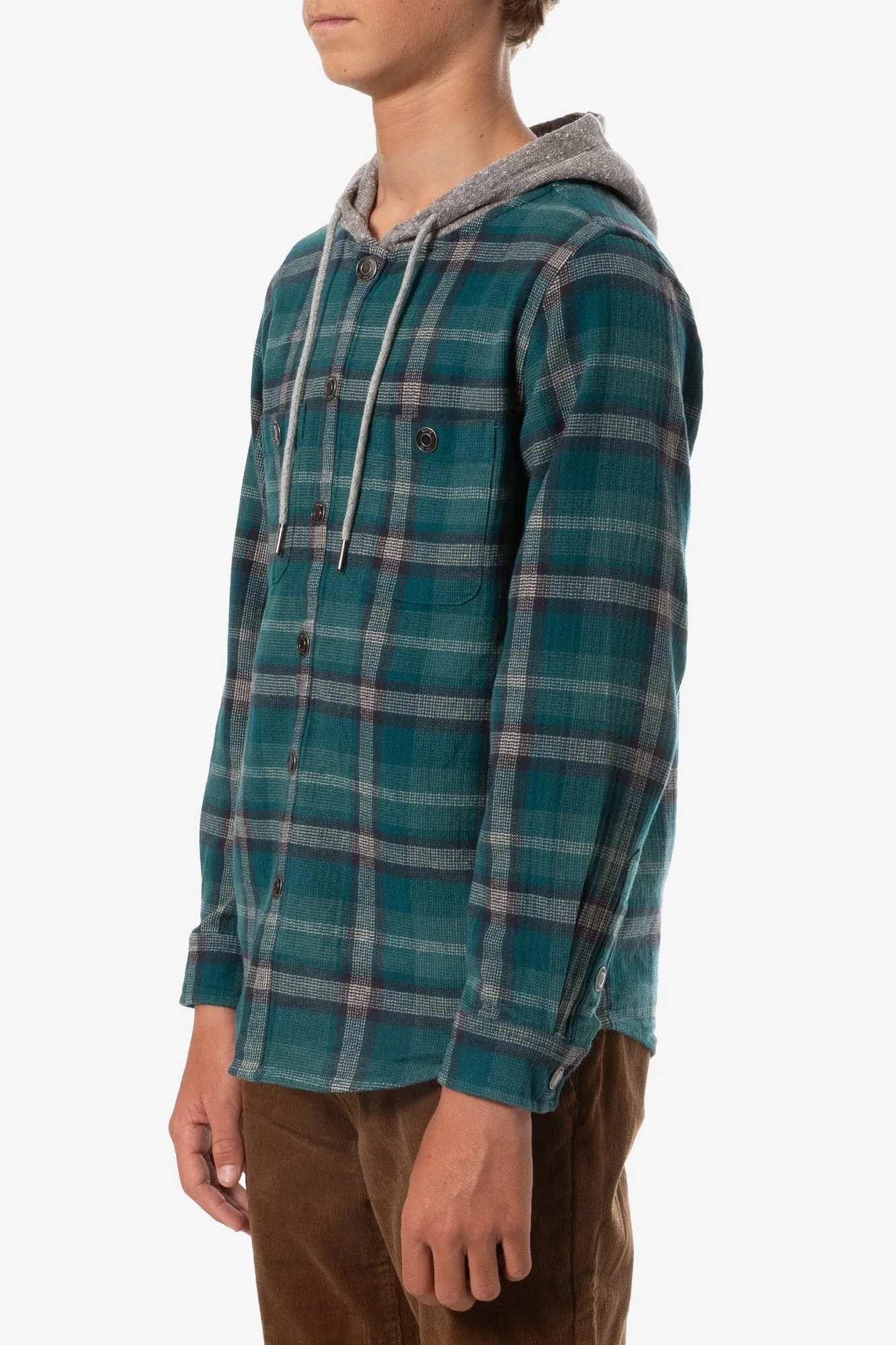 BOYS HAROLD HOODED FLANNEL sold by Katin product image thumbnail 2