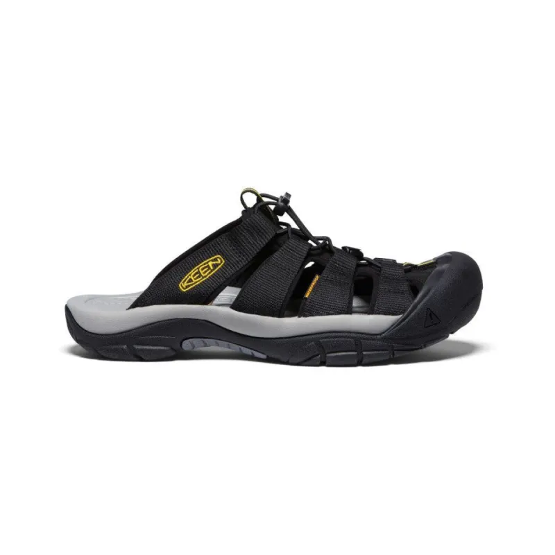 Men's Newport Slide  |  Black/KEEN Yellow sold by Keen
