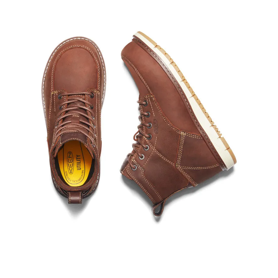 Women's San Jose 6" Boot (Aluminum Toe) | Gingerbread/Gum sold by Keen product image thumbnail 4