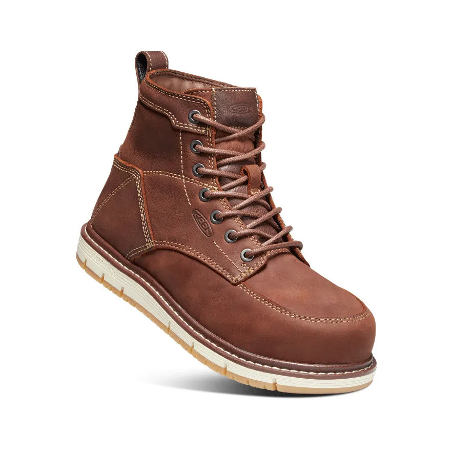 Women's San Jose 6" Boot (Aluminum Toe) | Gingerbread/Gum sold by Keen product image thumbnail 3