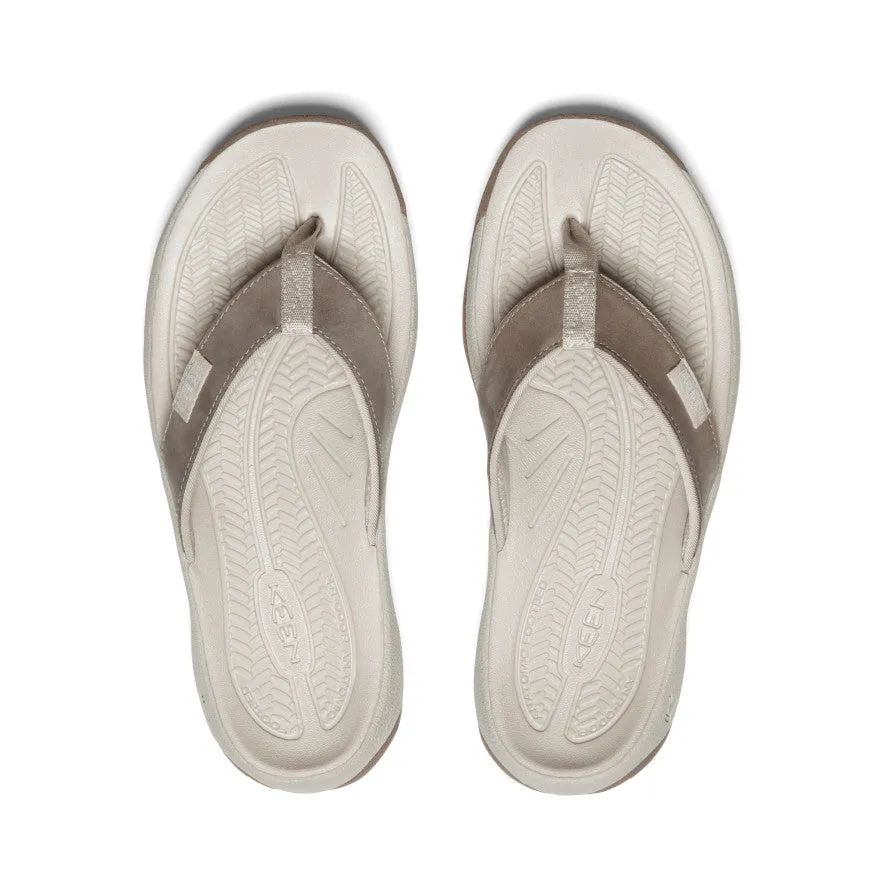 Women's Kona Leather Flip-Flop | Brindle/Silver Birch sold by Keen product image thumbnail 4