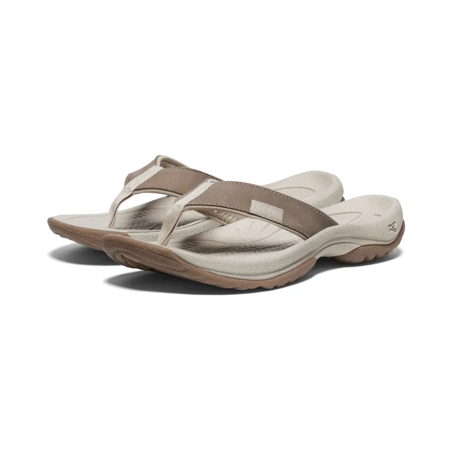 Women's Kona Leather Flip-Flop | Brindle/Silver Birch sold by Keen product image thumbnail 2