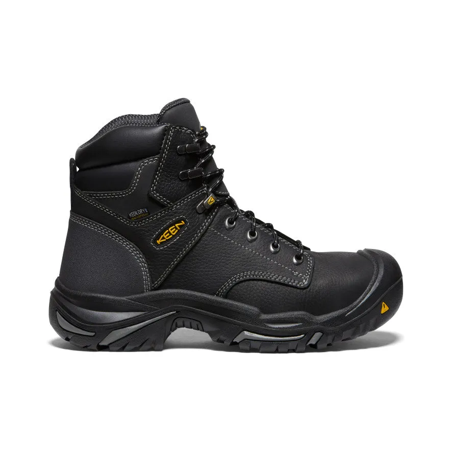 Men's Mt Vernon 6" Waterproof Boot (Steel Toe) | Black sold by Keen