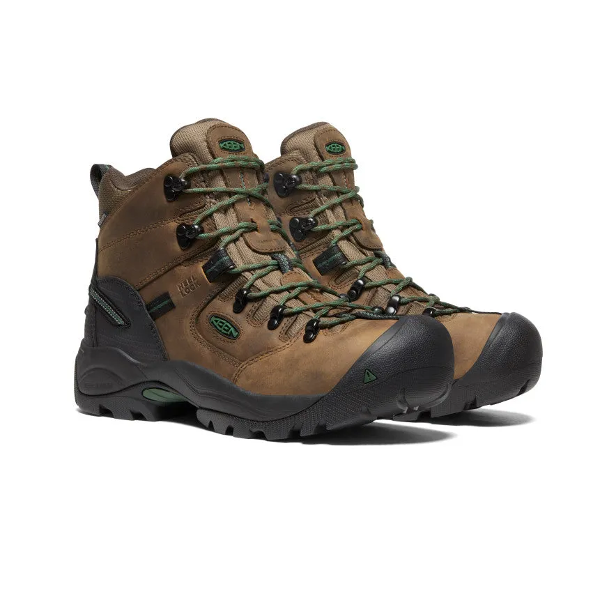 Men's Pittsburgh Energy 6" Waterproof Boot (Carbon Toe) | Cascade Brown/Greener Pastures sold by Keen product image thumbnail 2