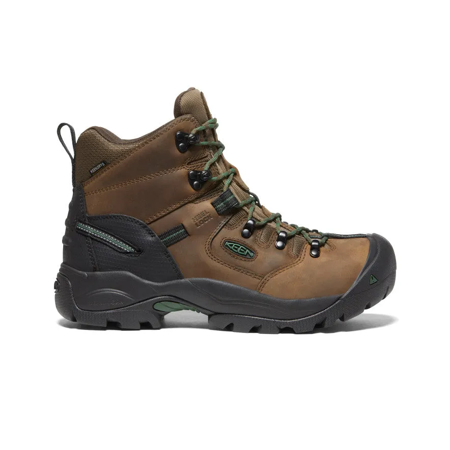 Men's Pittsburgh Energy 6" Waterproof Boot (Carbon Toe) | Cascade Brown/Greener Pastures sold by Keen